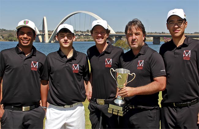 Equipe do RS: com patrocínio da Cabanha da Maya time foi campeão invicto do Interfederações de golfe