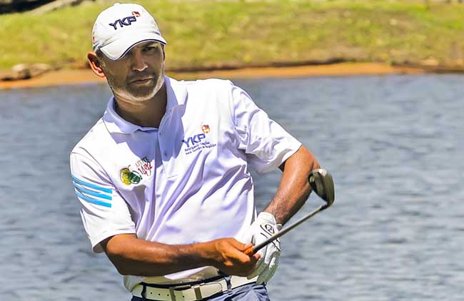 Ronaldo Francisco: jogador da equipe YKP/Azeite 1492 lidera o torneio de golfe do Arujá