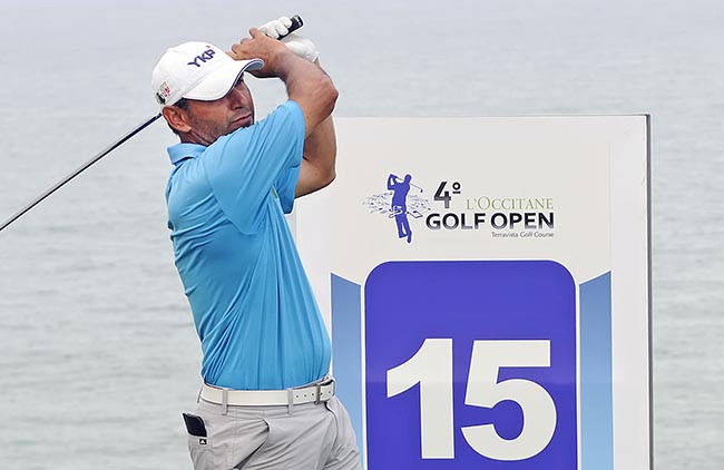 Ronaldo Francisco: liderando competição individual e de duplas, esta ao lado do time de Rafael Barcellos, seu companheiro de equipe YKP/Azeite 1492 de golfe