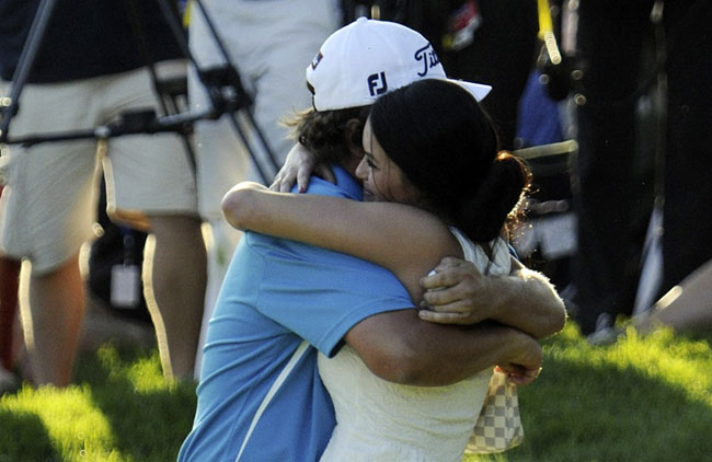 Casal Dufner comemora título major de Jason no PGA Championship de 2013: separação