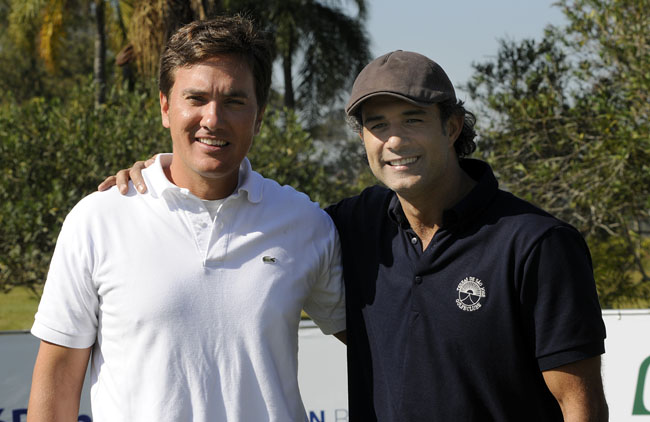    André Egoroff, presidente do Terras, e Marcos Pasquim, o mais novo 