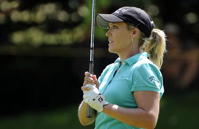    Cristie Kerr: dois buracos a jogar e chance de forçar um playoff na decisão do título