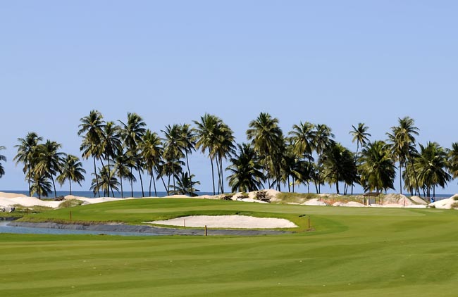    Novo green do buraco 11 do Iberostar: paraíso tropical recebe torneio do Golf Channel no Brasil