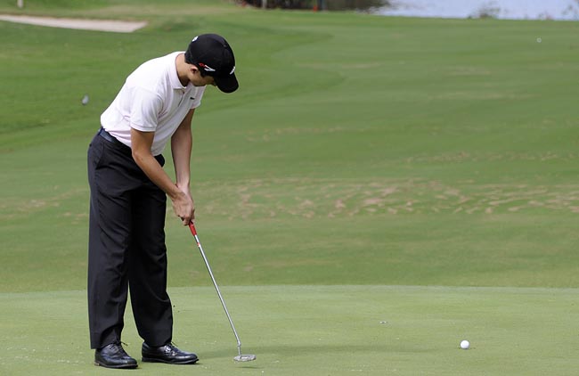 Tomas PImenta: entre os dez primeiros do golfe sul-americano, na Colômbia