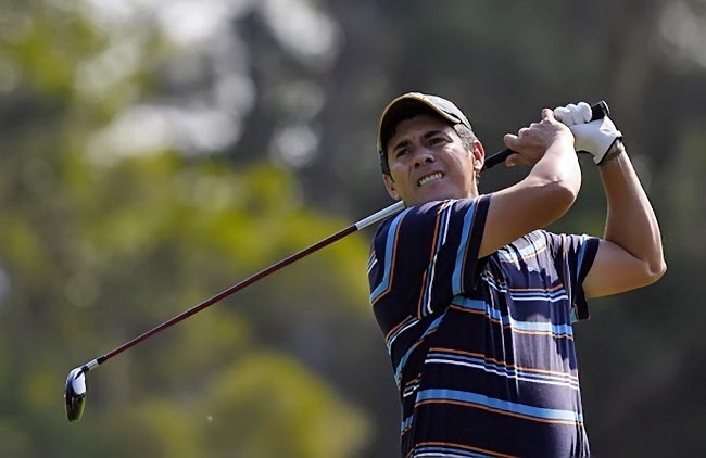 Adilson da Silva: brasileiro masis bem colocado no ranking mundial de golfe em ação