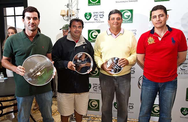   Vasarhelyi, Araújo e Graf e Camargo, da GP, patrocinador do torneio. Foto: Murilo Mattos/Green Pixel