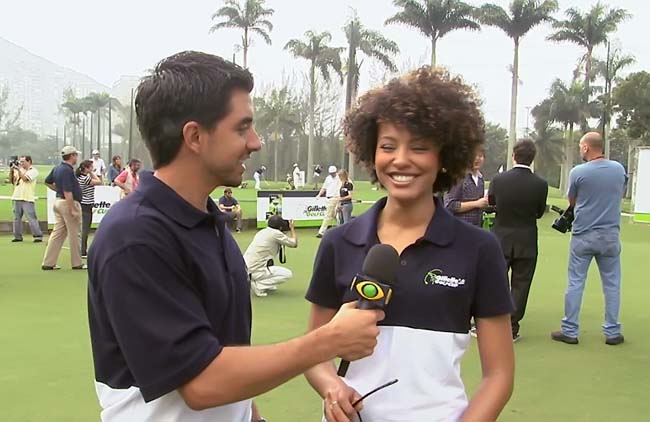    Felipe Almeida entrevista a atriz Sheron Menezes: levando o golfe para um novo e grande público