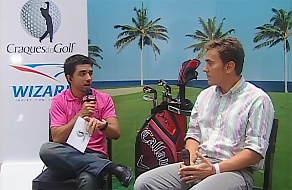    Felipe entrevista Egoroff: golfe ganhando importante espaço de divulgação na BandSport