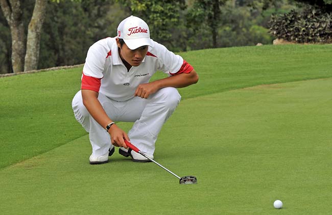    Lucas: recuperando a boa forma que já lhe deu três vice-campeonatos do Tour Candense de golfe