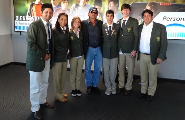 Carlos Franco, ganhador de quatro torneios do PGA Tour, recebe equipe de golfe do Brasil