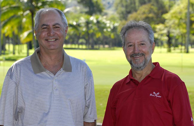    Rachid Orra, presidente da CBG, e seu vice, Paulo Pacheco: decisão acertada para o golfe brasileiro