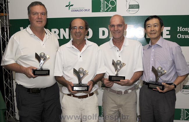 Equipe campeã do 5º Torneio HAOC: Carlos Brunetti, Elder Colombo, Tito Paes Neto e Lo Sz Hsien