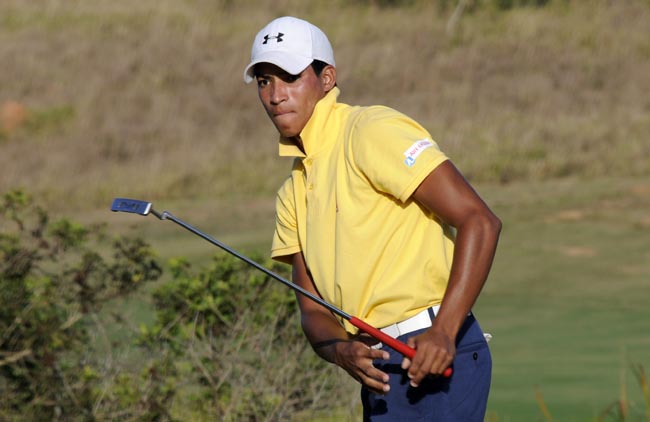 João Paulo: representando o Damha na final mundial da Faldo Series, ao lado de Pedro Junqueira, do Rio