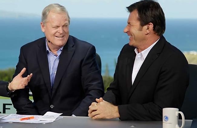 Johnny Miller e Nick Faldo: a dupla mais contundente de comentaristas de golfe no Golf Channel