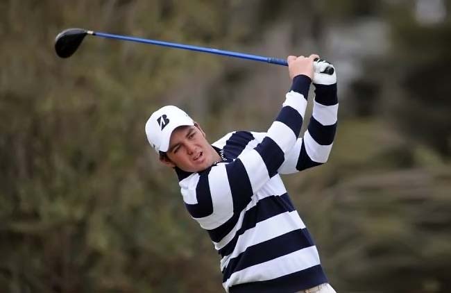 Clarke, da Argentina: jogando o par do campo para liderar torneio de golfe internacional em Porto Alegre