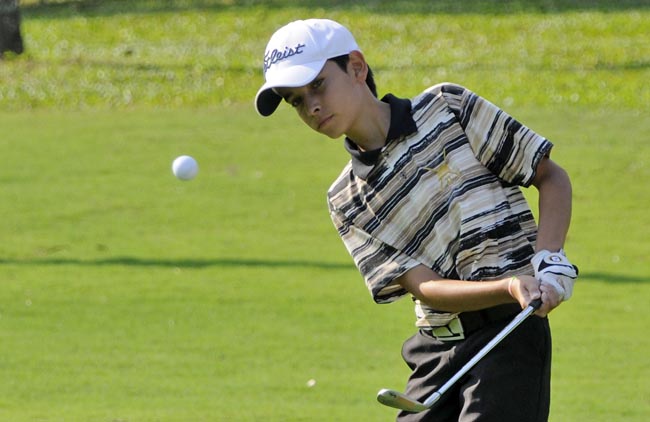 Kaio Nascimento: filho do profissional do clube já é uma das principais revelações do golfe brasileiro