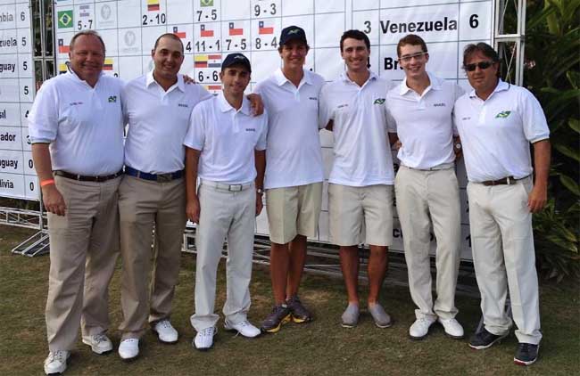 Meninos do golfe do Brasil: sem chances de lutar pelo título, mas em busca do vice-campeonato