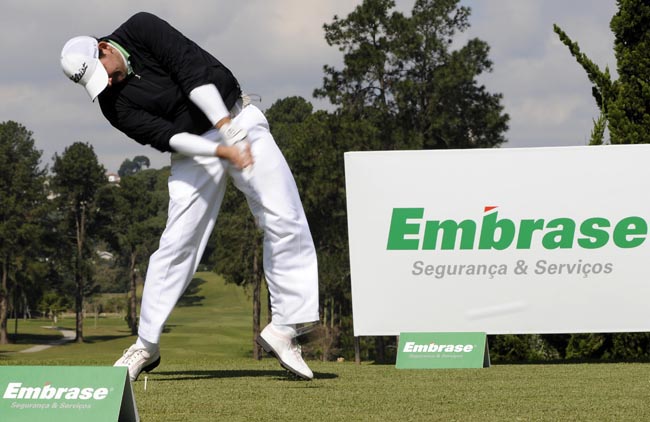 Jacintho: mantendo a lideranla do torneio de golfe em Brasília como melhor júnior em campo