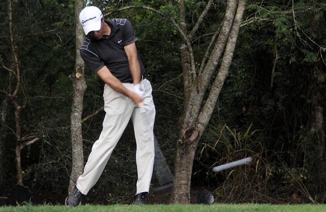 Marcos Silva: fazendo seis birdies para ser o primeiro da seletiva e jogar no Torneio de Golfe da Casa da Paz