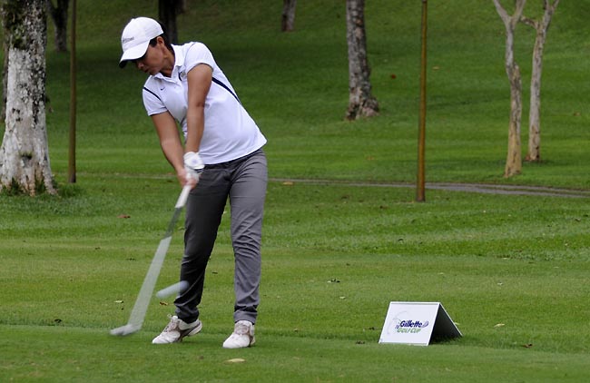 Nathalie: tentando levar o título do Amador de Golfe do Brasil depois de dois vice-campeonatos