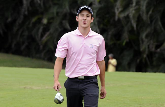    Daniel Stapff: jogando últimos torneios de golfe, antes de virar profissional, em junho