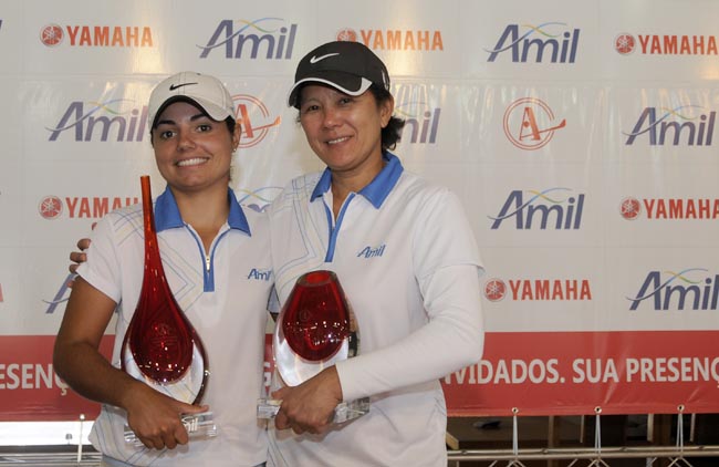 Nathalie e Ruriko: duas das melhores jogadoras do Brasil no Aberto Feminino Amil do Arujá