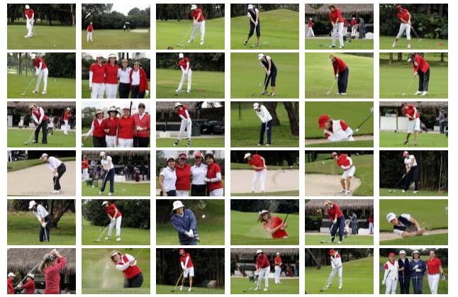 Clique aqui ou na foto acima e confira dezenas de imagens inéditas do torneio feminino de golfe