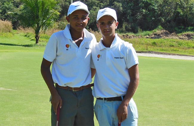 Barcelos e Nunes: um tem dois Top 10 no ranking brasileiro de golfe e outro vai jogar no Junior British Open