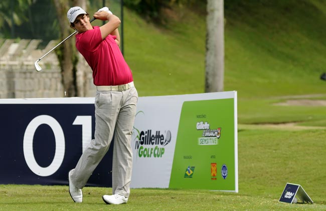 Rafel Becker: tentando se tornar o quinto tricampeão brasileiro de golfe da história