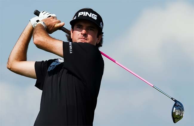    Bubba: nove birdies e uma eagle para jogar 62 (-10) com seu driver de vara e cabeça cor-de-rosa