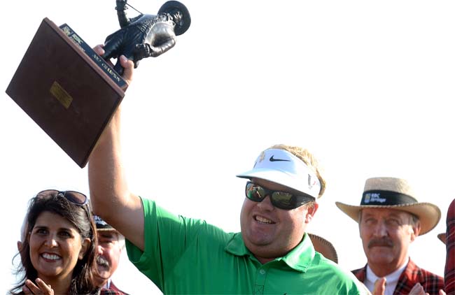 Petterson: jogando golfe de acordo com o figurino, para fazer mais birdies do que todos e vencer