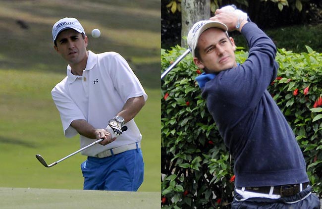 Leonardo Conrado e Pedro da Costa Lima, o Pepê: duelo por vaga para o Mundial de Golfe Amador