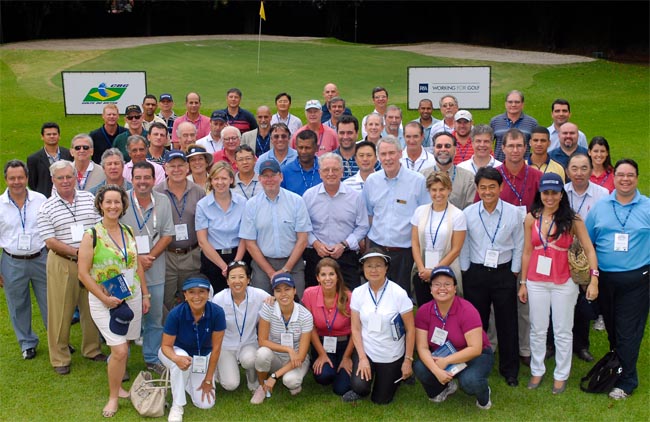    Participantes do curso de Regras do R&A: aprovação recorde e dois novos árbitros de nível internacional - Foto: CBG/Zeca Resendes