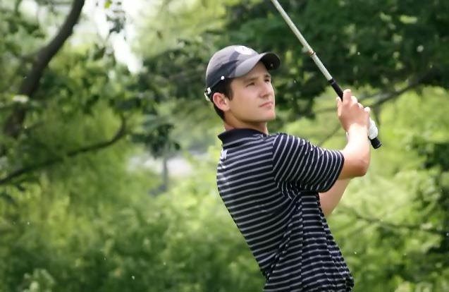 Daniel nas finais da NCAA: fazendo uma das melhores voltas do dia entre as feras do golfe universitário