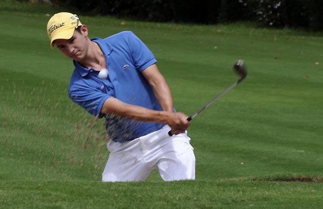 Daniel: tentando engordar o cheque na volta final do torneio de golfe da Colômbia