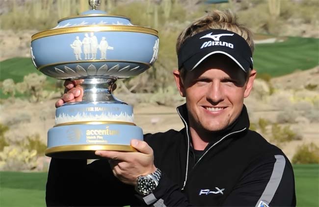   Luke Donald: defendendo o título ganho em 2011 e o posto de número 1 do golfe mundial