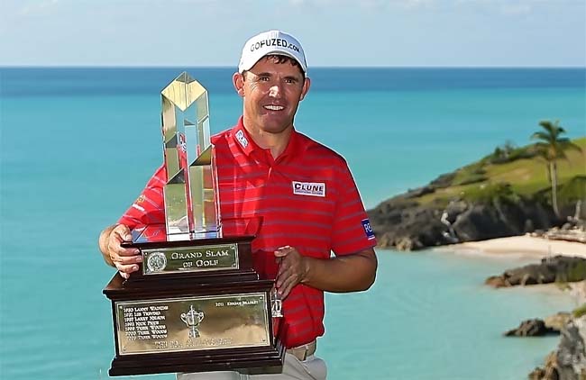 Harrington: vitória apertada no torneio de golfe dos campeões de majors. Foto: cortesia PGA of America