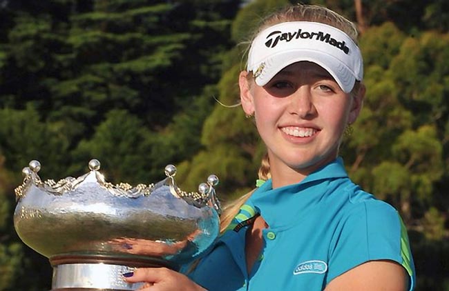    Korda: primeiro título de golfe no LPGA Tour aos 18 anos, num histórico playoff de seis jogadoras