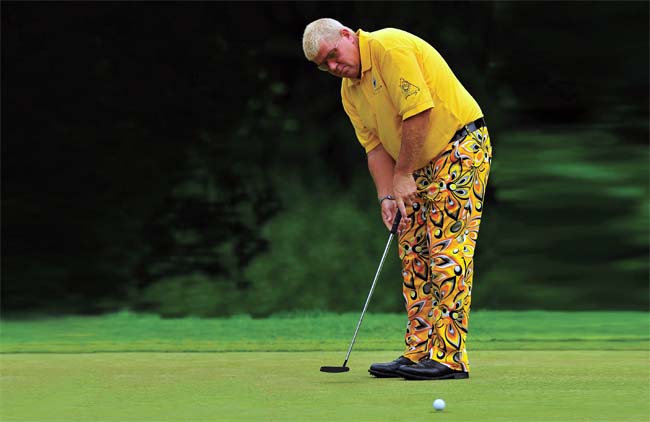    John Daly: perto da liderança na Europa antes de abrir sua lojinha em Augusta, na semana do Masters