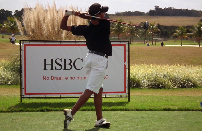    João Paulo Carlos da Silva, do Damha, um dos destaques do circuito nacional de golfe para juvenis