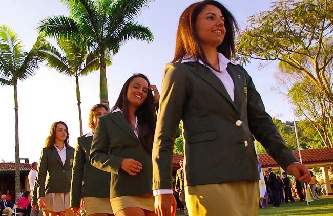 Meninas do Brasil: estreando em quarto, mas com boas chances de chegar o título do golfe sul-americano