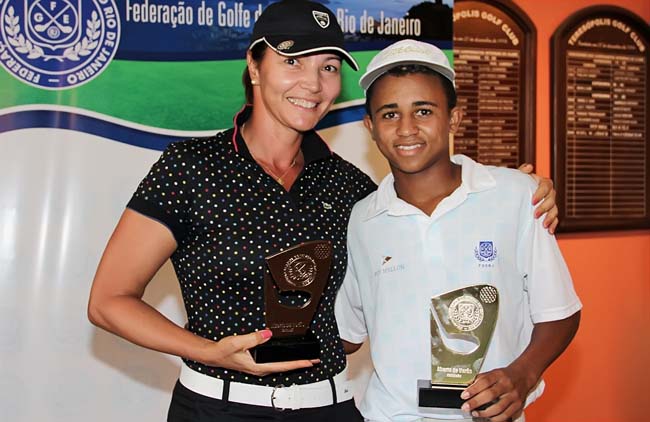    Marleusa e Cristian: vitória na Serra foi a primeira na categoria scratch do menino de Japeri