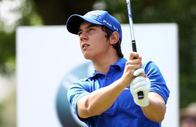    Manassero: menino de 18 anos iguala recorde do campo em busca de uma vaga para jogar golfe em Augusta