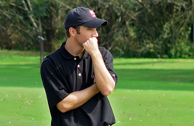    Mechereffe: fazendo um dos melhores resultados do dia no circuito de golfe de acesso ao PGA Tour