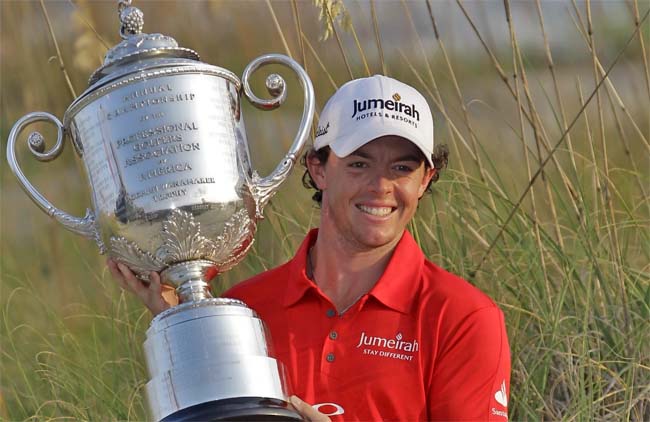 McIlroy: segundo mais jovem a vencer dois majors do golfe na Era Moderna, e novamente com margem recorde