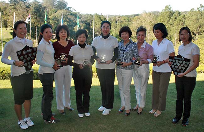 Campeãs da Taça Escudo, a competição feminina de golfe disputada em três etapas por 11 clubes de SP