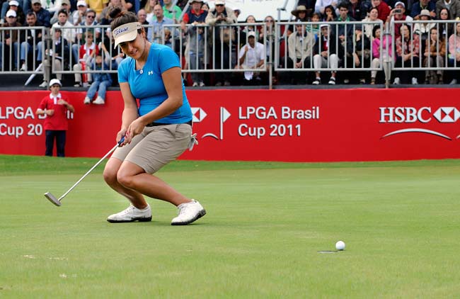 Uribe vence no Rio, em 2011: pronta para tentar o bicampeonato na etapa brasileria do golfe do LPGA