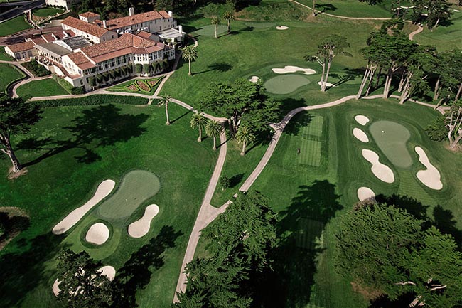 Vista aérea do Olympic Club, em San Francisco: sede do segundo major do golfe mundial, esta semana