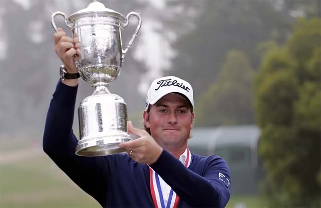 Simpson: campeão do US Open é o nono jogador consecutivo a vencer seu primeiro major do golfe mundial