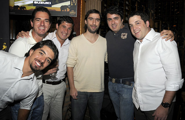 Felipe Almeida, Fernando Mendes, Gustavo Sampaio, Bruno Laporta, Sivestre Colangelo e Andre Giaffone